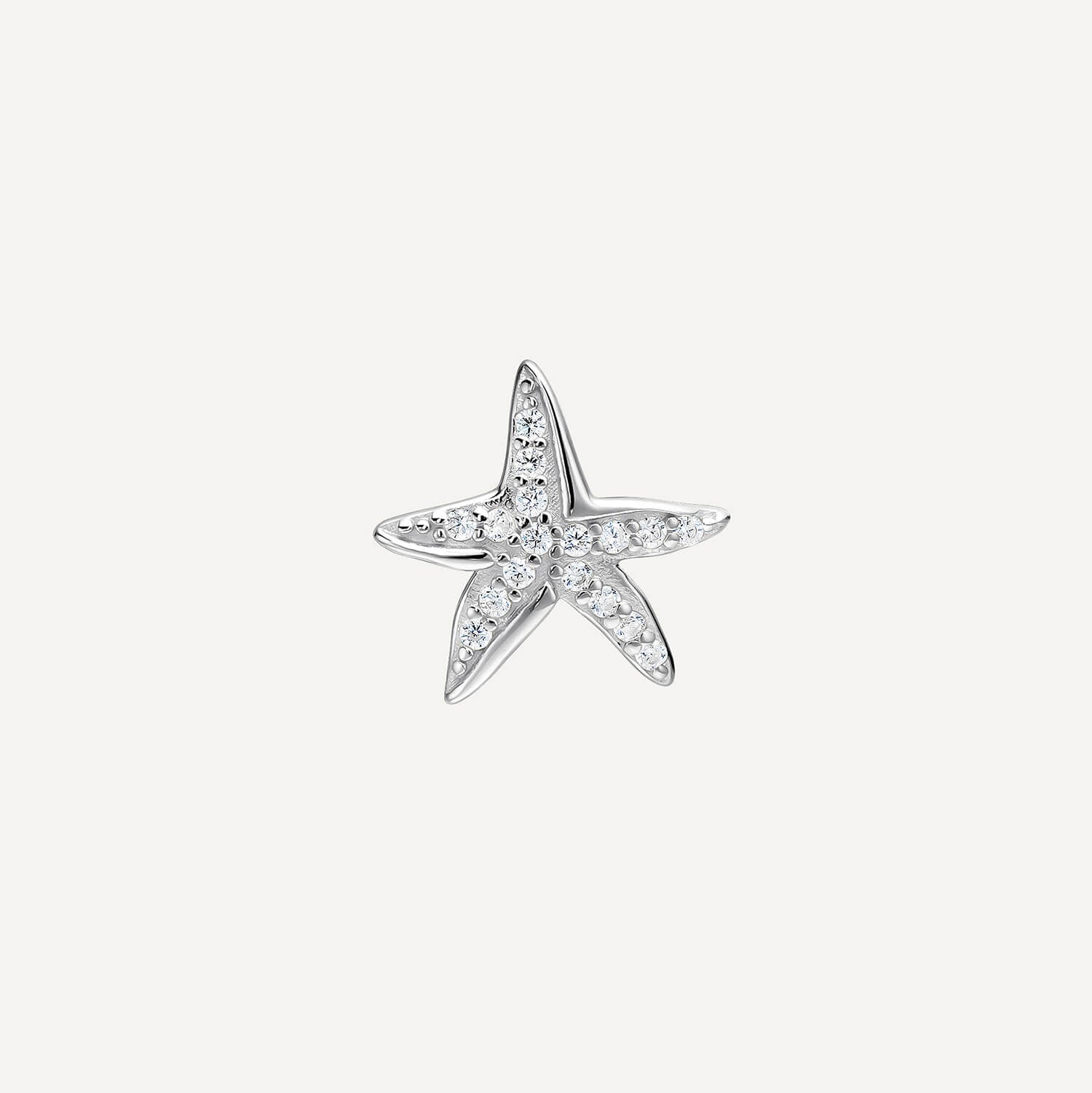 PENDIENTE PIERCING SILVER MARINE STAR