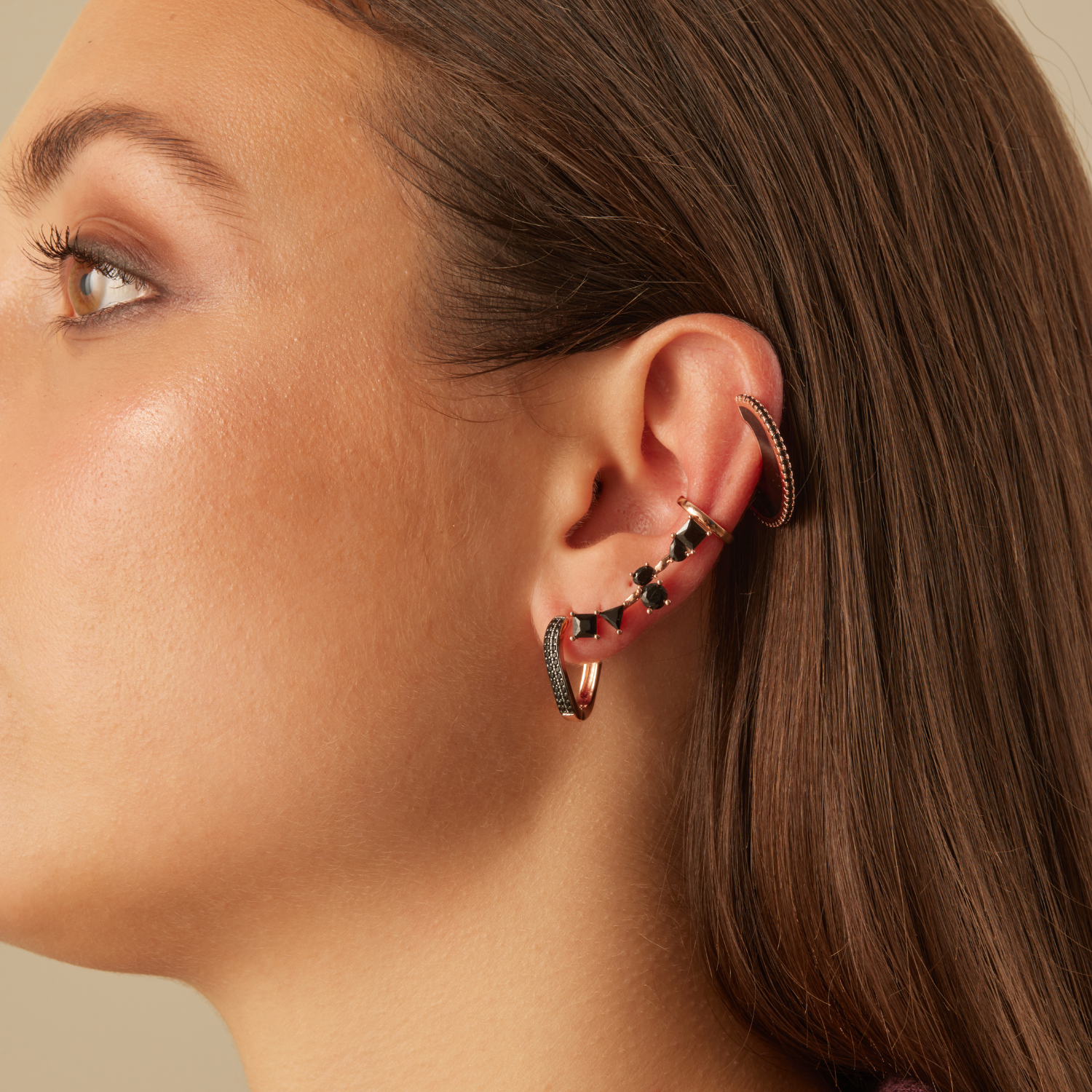 PENDIENTE PIERCING ARO ETERNA ROSÉE