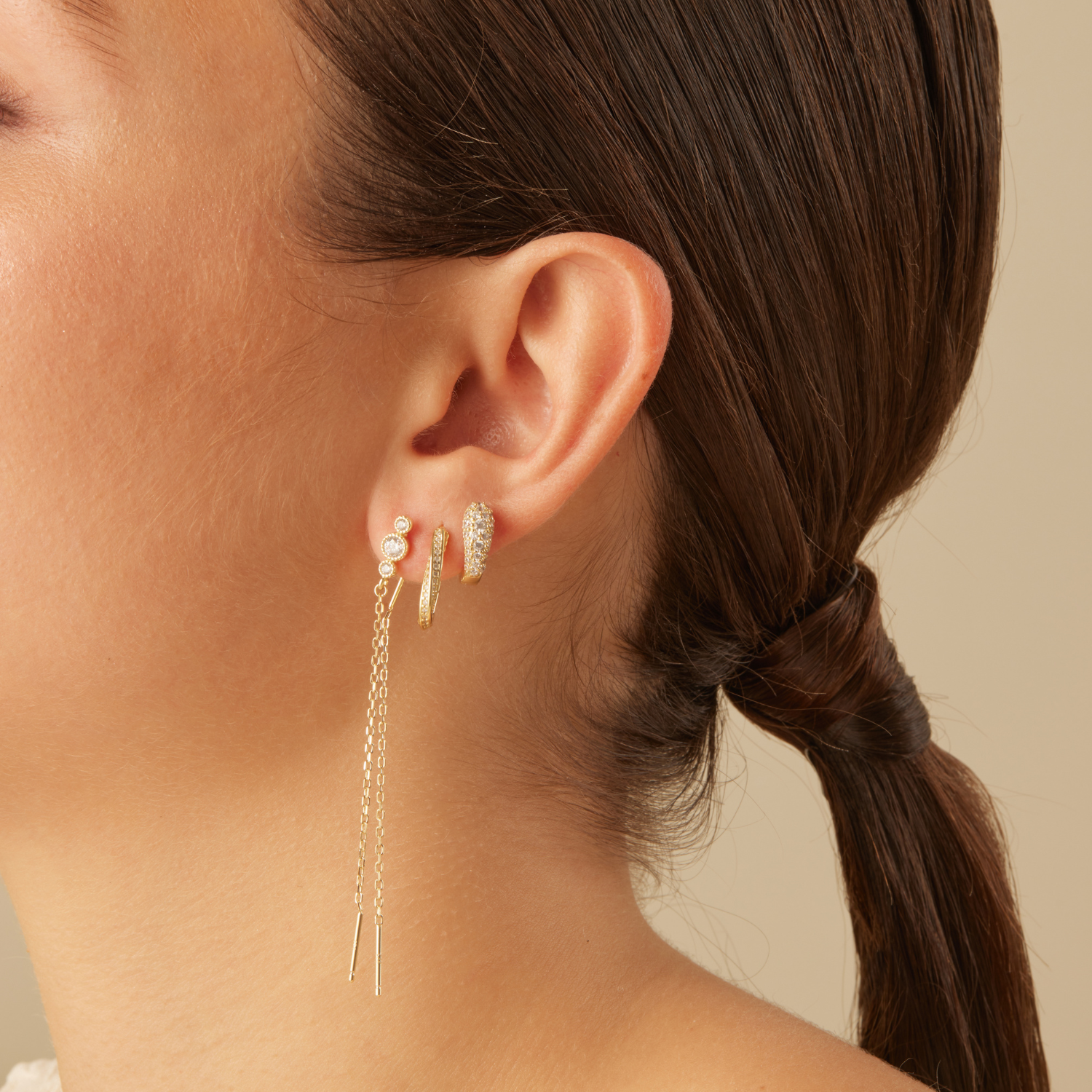 PENDIENTE PIERCING ARO WHITE GAËLLE