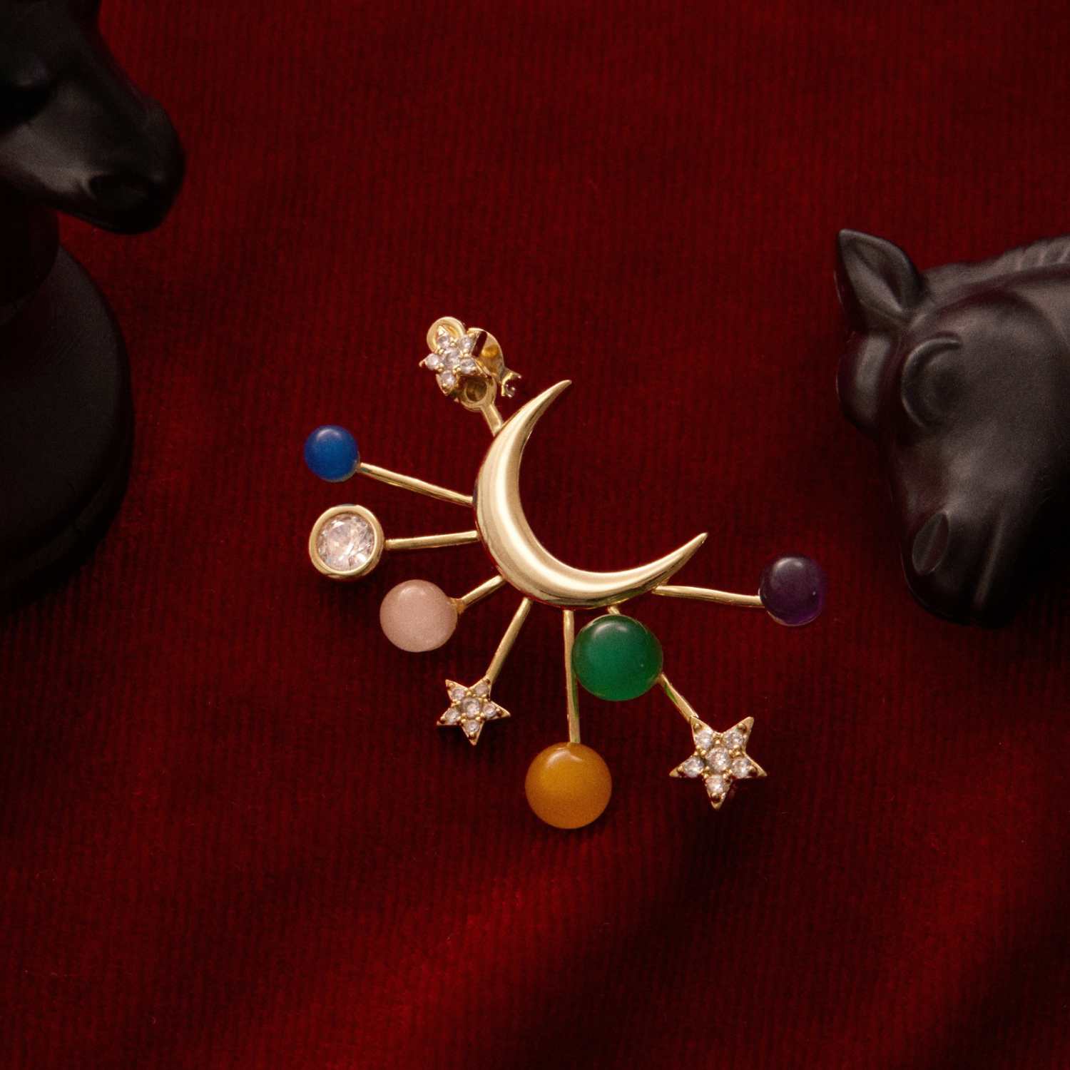 PENDIENTE EARJACKET CENTER OF UNIVERSE