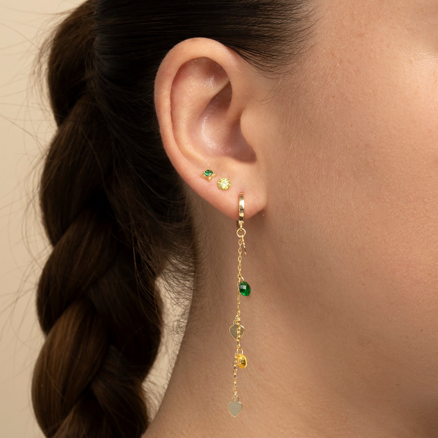 PENDIENTE PIERCING GREEN ESSENCE