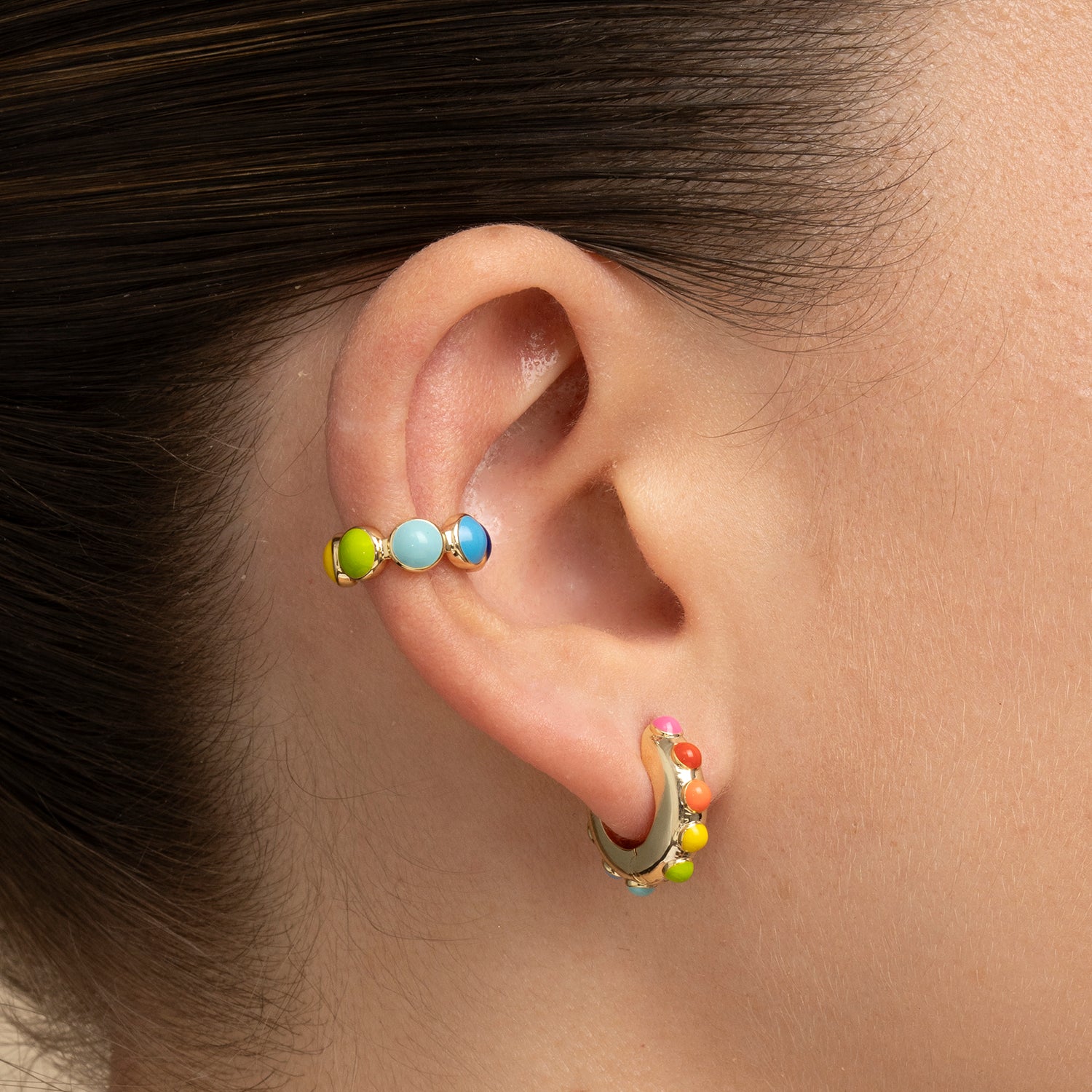PENDIENTE PIERCING ARO MOSAÏQUE BLISS
