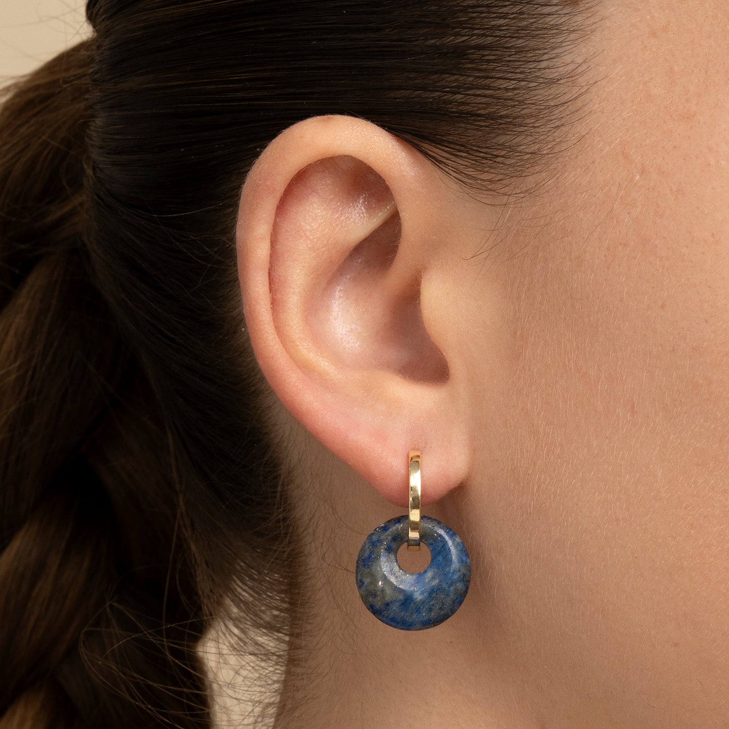 PENDIENTE PIERCING ARO BLUE-TREOPIC