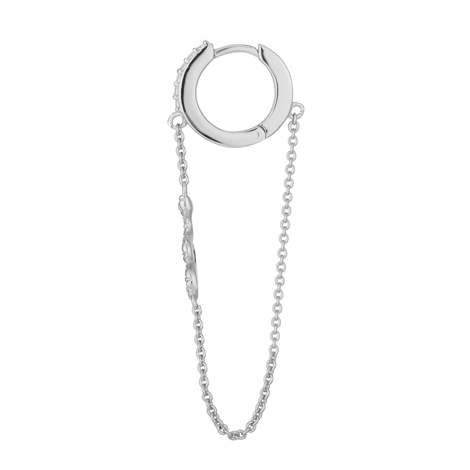 ORECCHINO PIERCING A CERCHIO IN ARGENTO SERPENT-PUNK