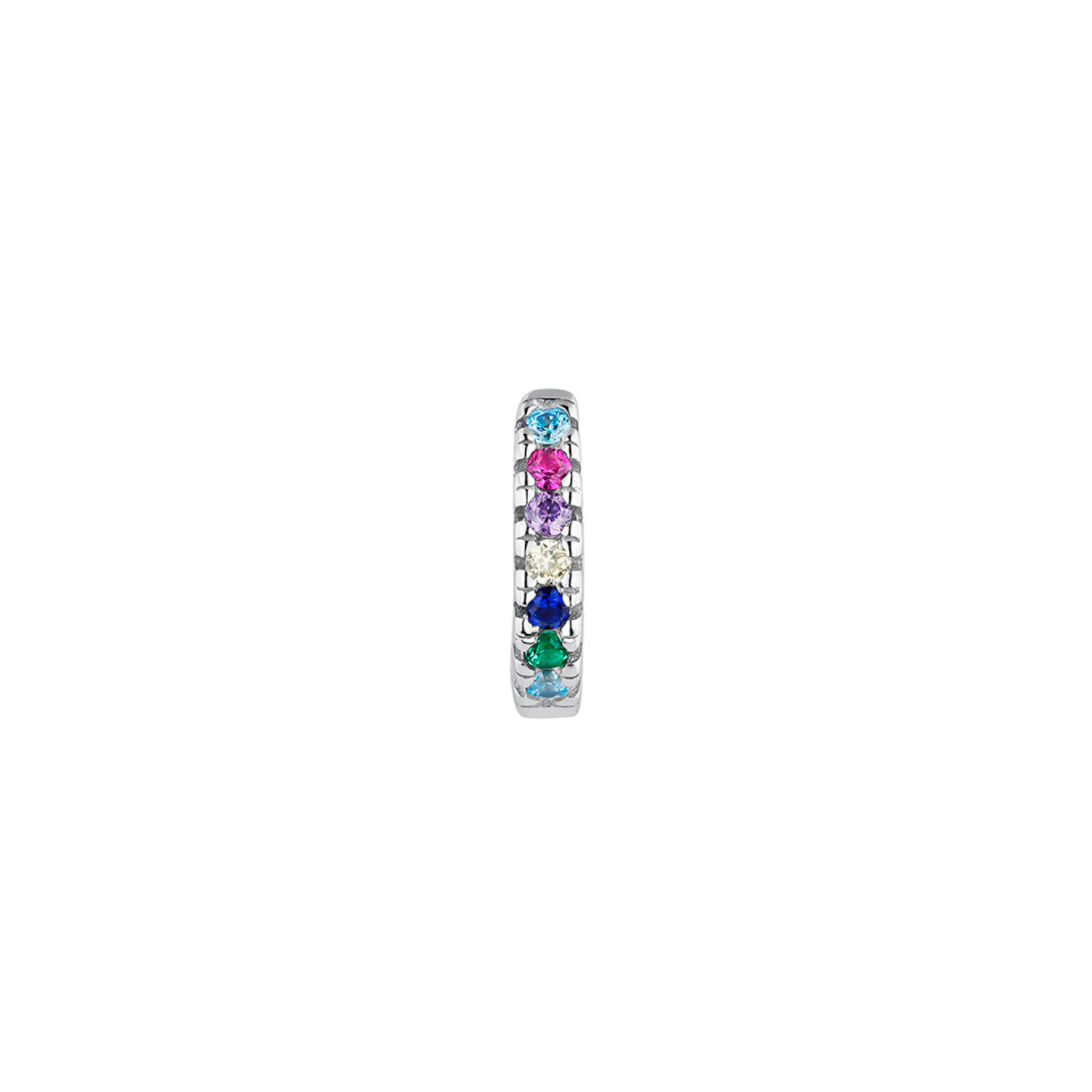 ORECCHINO PIERCING A CERCHIO IN ARGENTO MULTICOLORE SOPHIE
