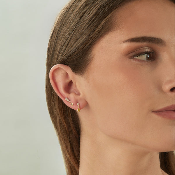 BOUCLE D'OREILLE INDIVIDUELLE EN ARGENT TRÉSOR