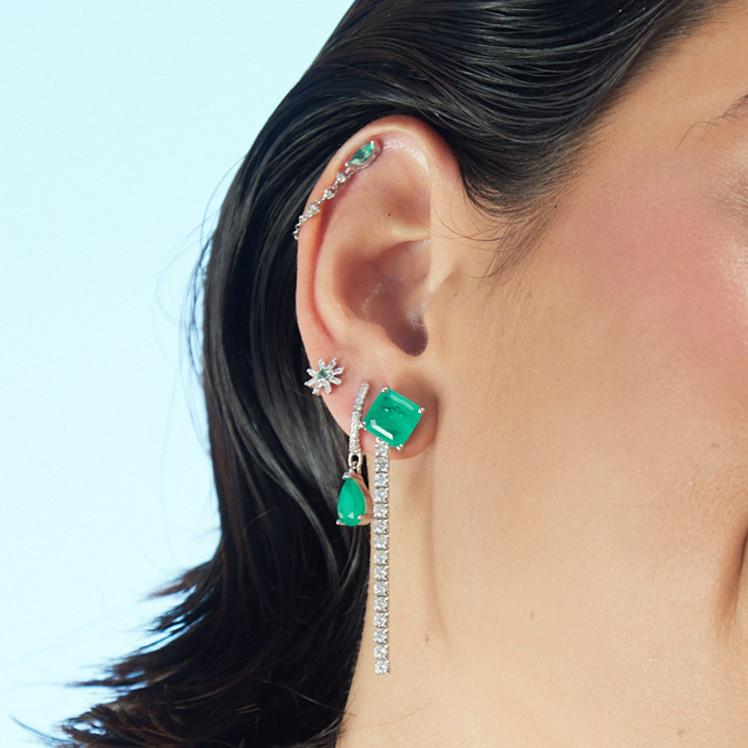 ORECCHINO PIERCING MARQUISE IN ARGENTO