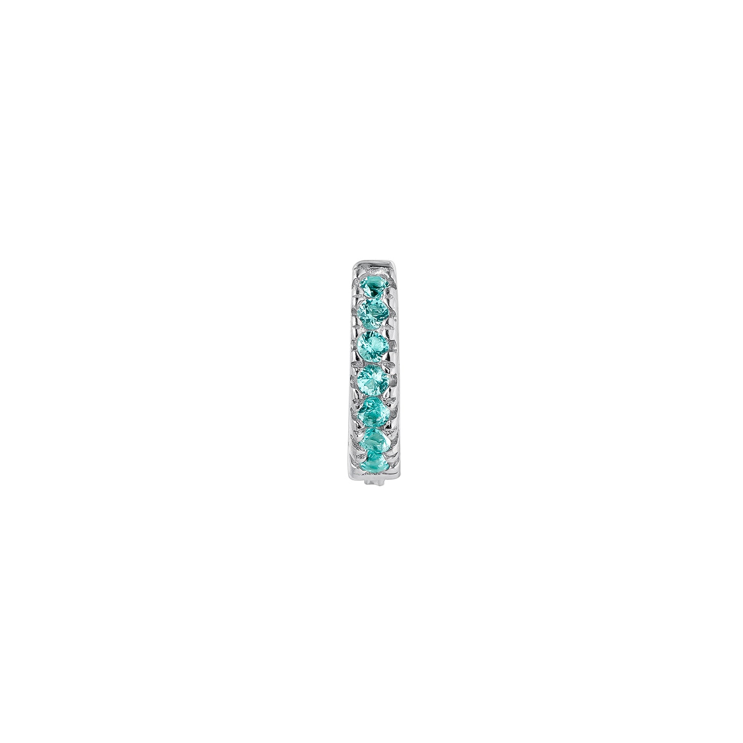 ORECCHINO PIERCING A CERCHIO IN ARGENTO BLU SOPHIE