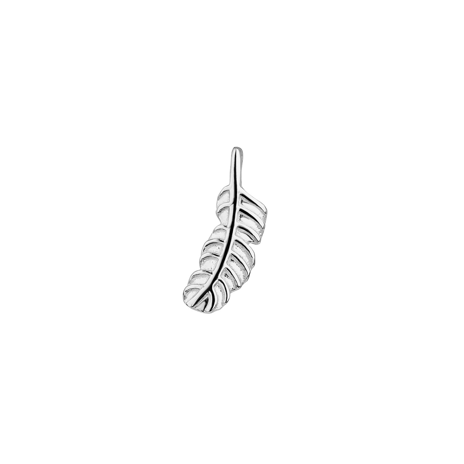 ORECCHINO PIERCING IN ARGENTO PIUMA SVEGLIA