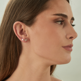 BOUCLE D'OREILLE INDIVIDUELLE EN ARGENT ESTRELLA DE MAR