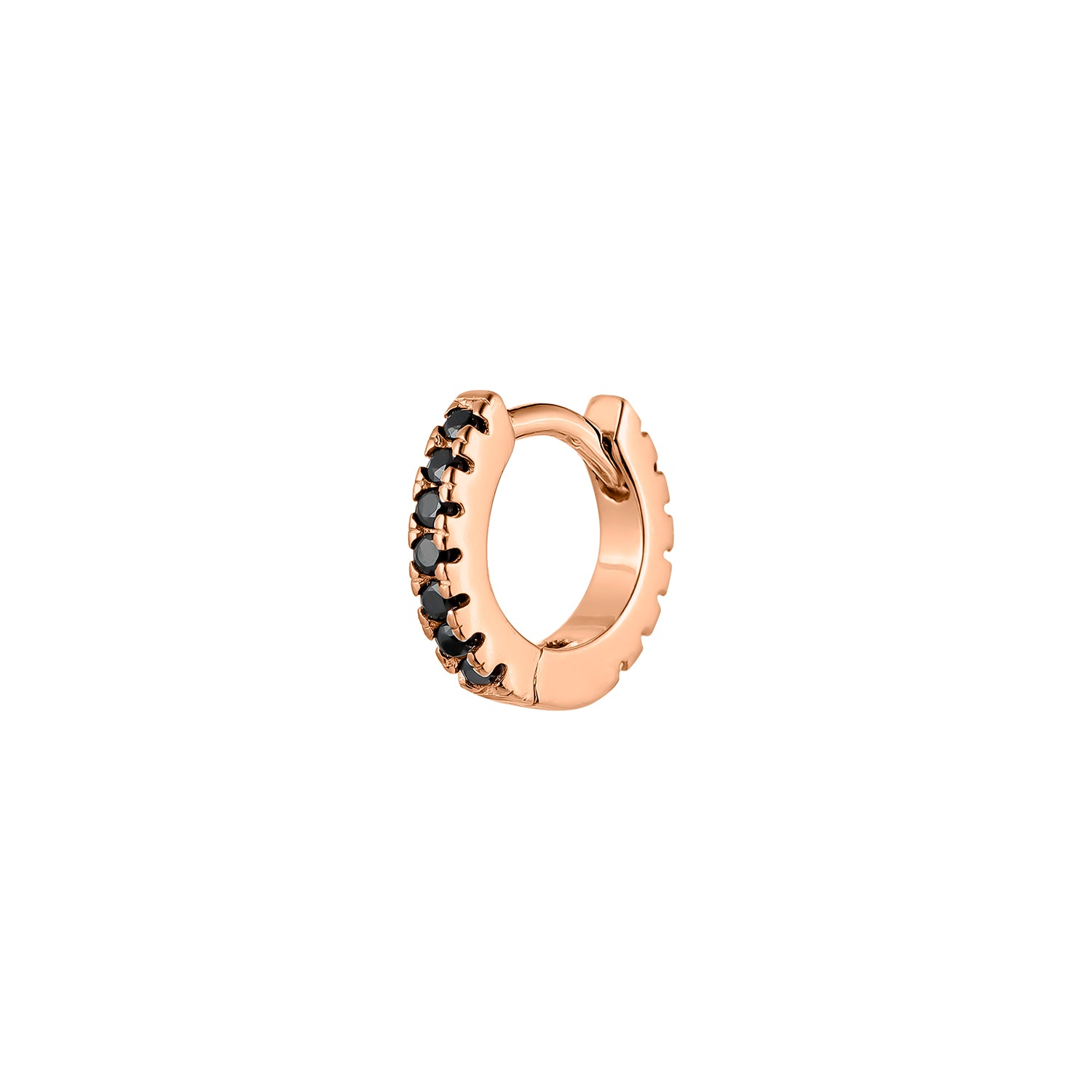 ORECCHINO PIERCING A CERCHIO CON SPINELLO IN ORO ROSA SOPHIE
