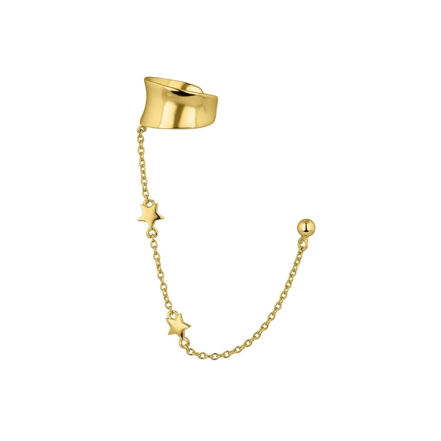 PENDIENTE Y EAR CUFF KAYSA - Earcandy Jewelry