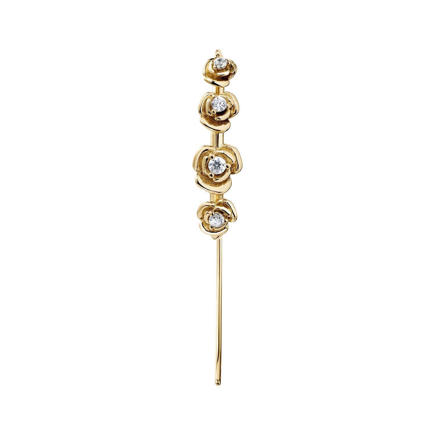 ORECCHINO PIERCING CON ROSE