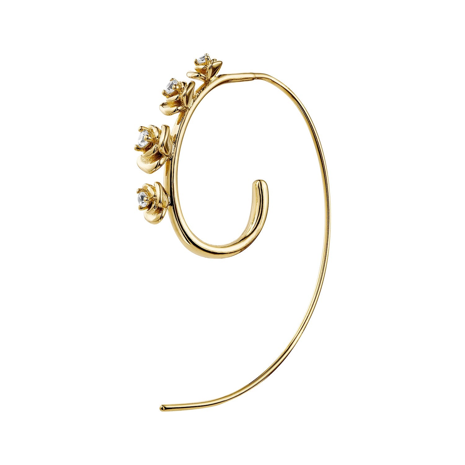 ORECCHINO PIERCING CON ROSE