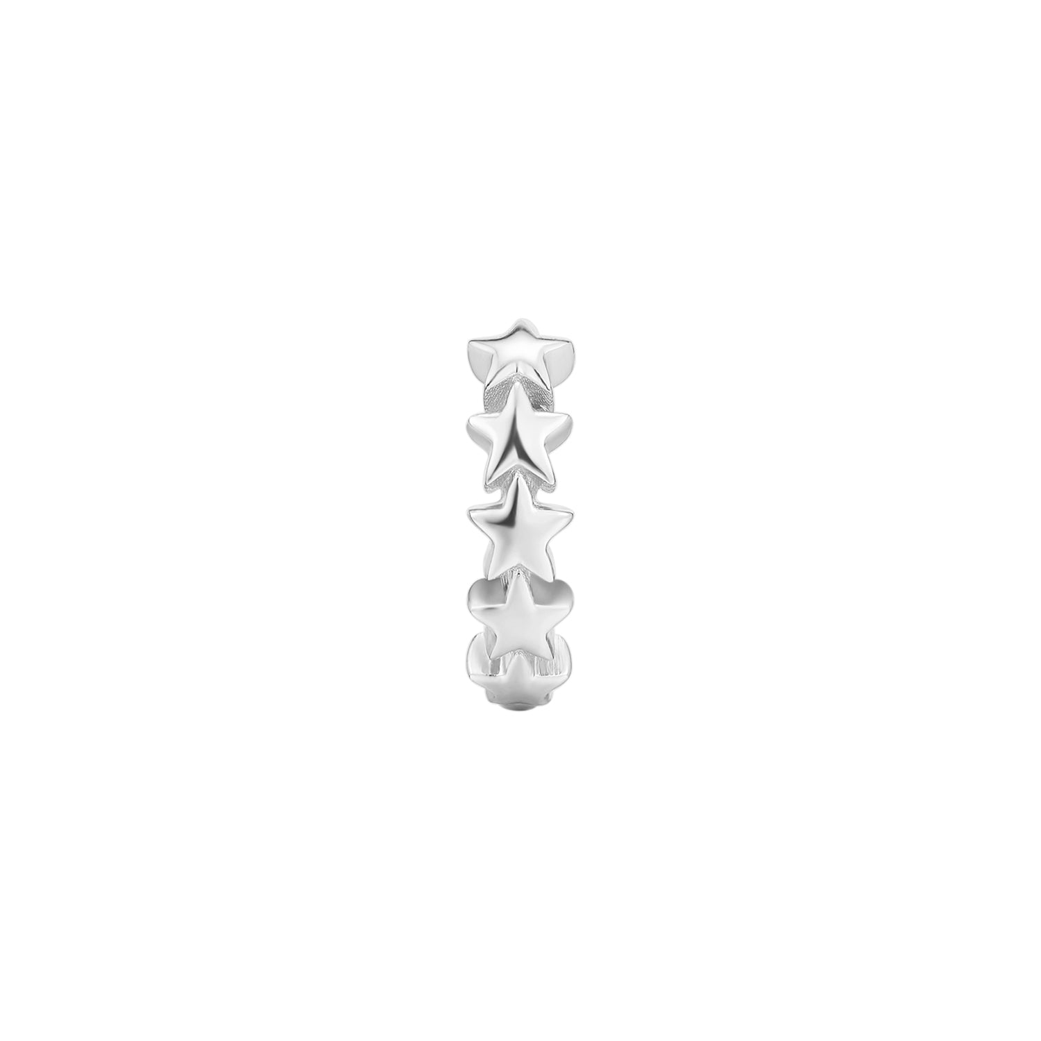 ORECCHINO PIERCING A CERCHIO SEQUENZA STELLE