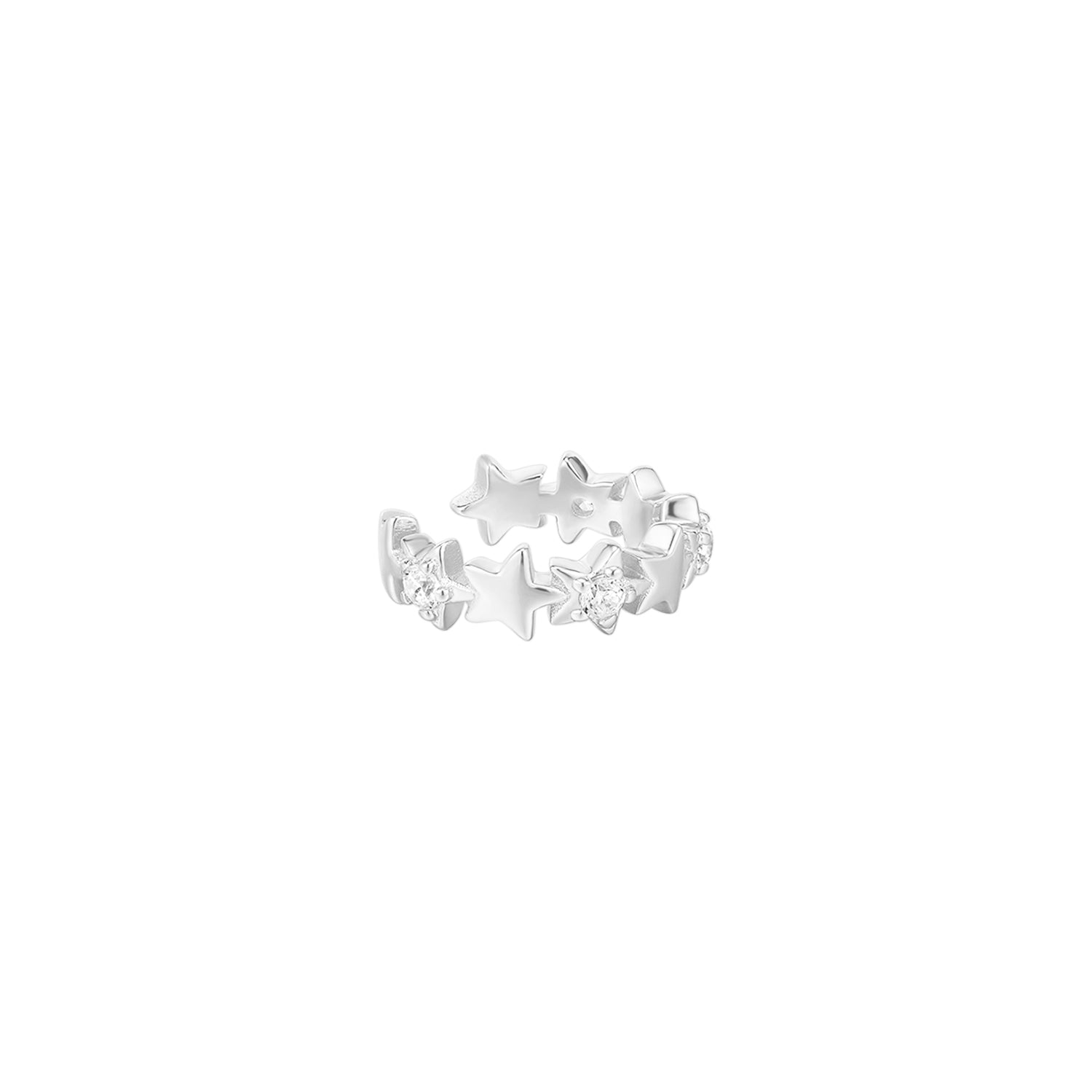 SEQUENZA STELLARE DELL'EAR CUFF DE PLATA