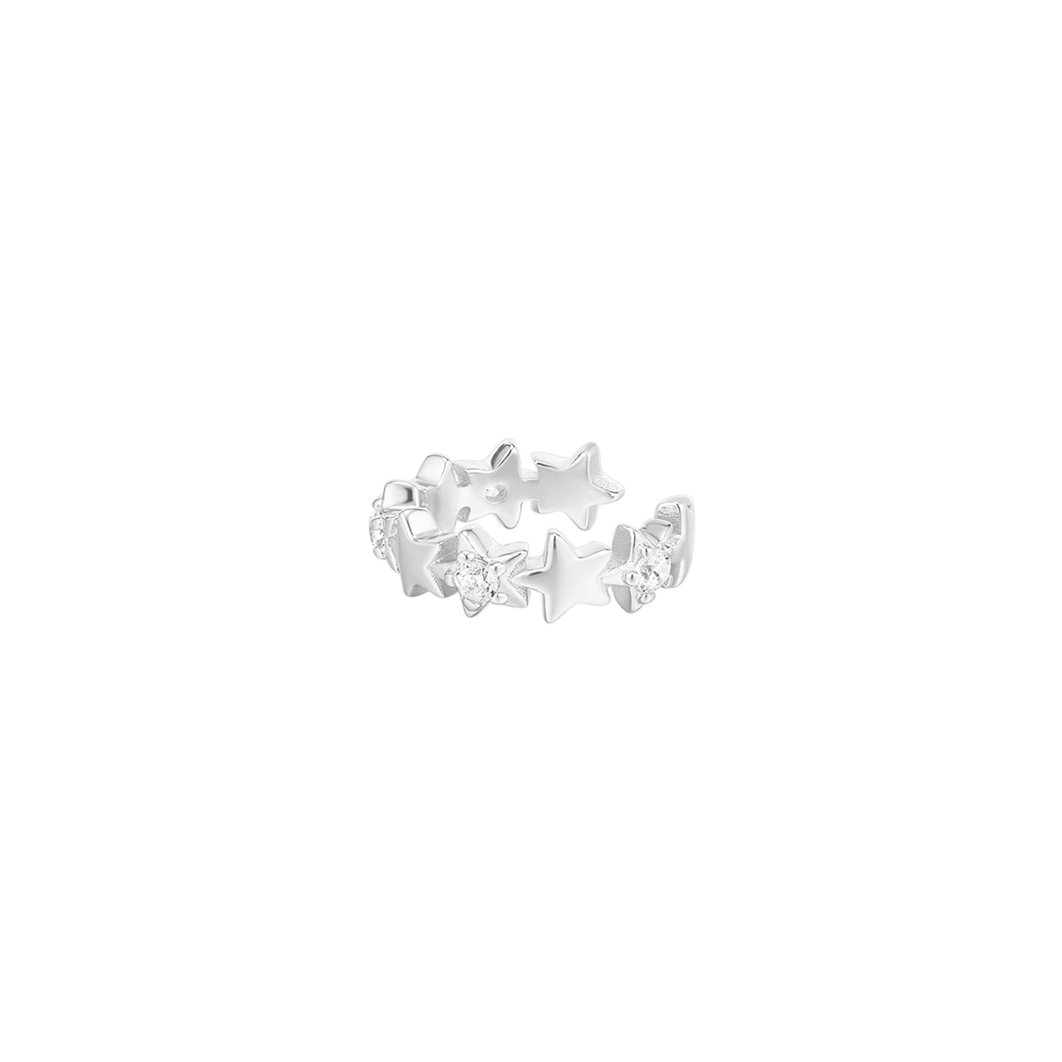SEQUENZA STELLARE DELL'EAR CUFF DE PLATA