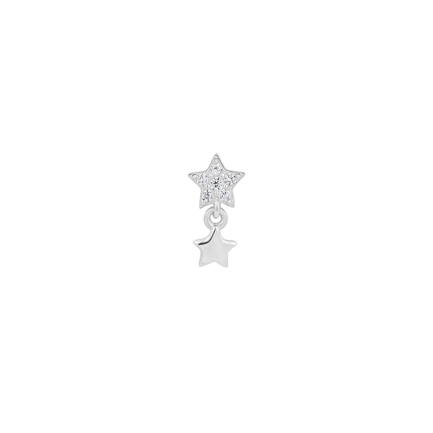 PENDIENTE PIERCING DE PLATA STELLE CADENTI
