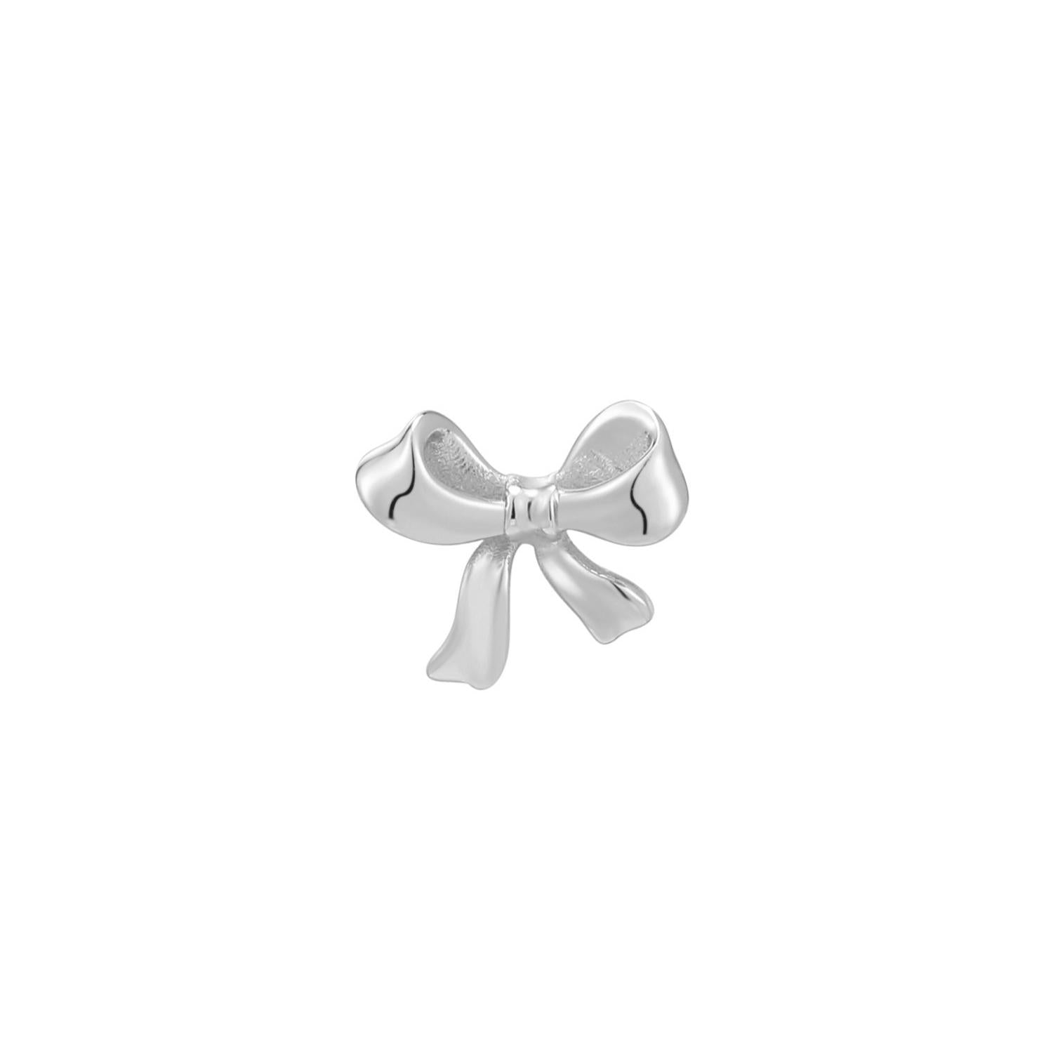 ORECCHINO PIERCING IN ARGENTO CON NASTRO DOLCE