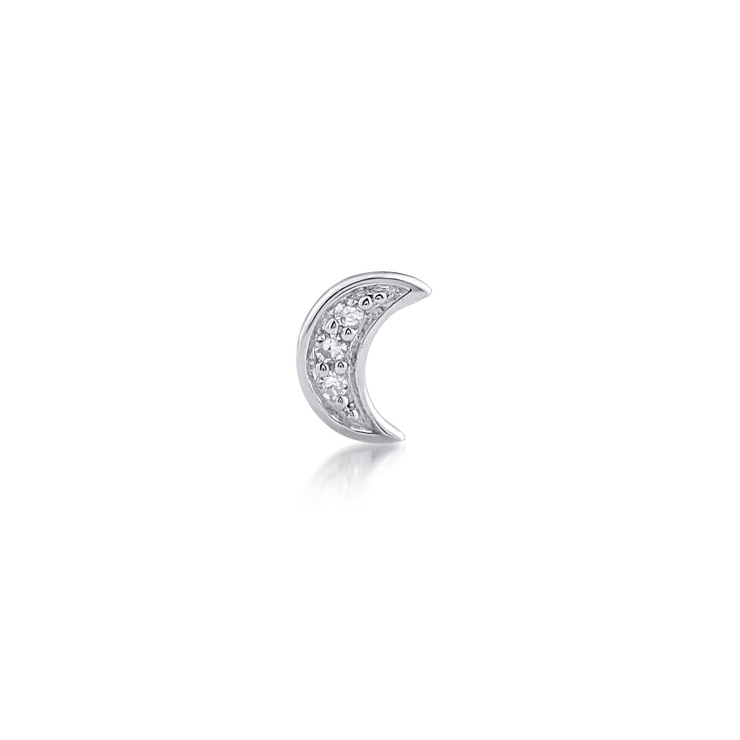 CIONDOLO PIERCING PICCOLO PLATA LUNA