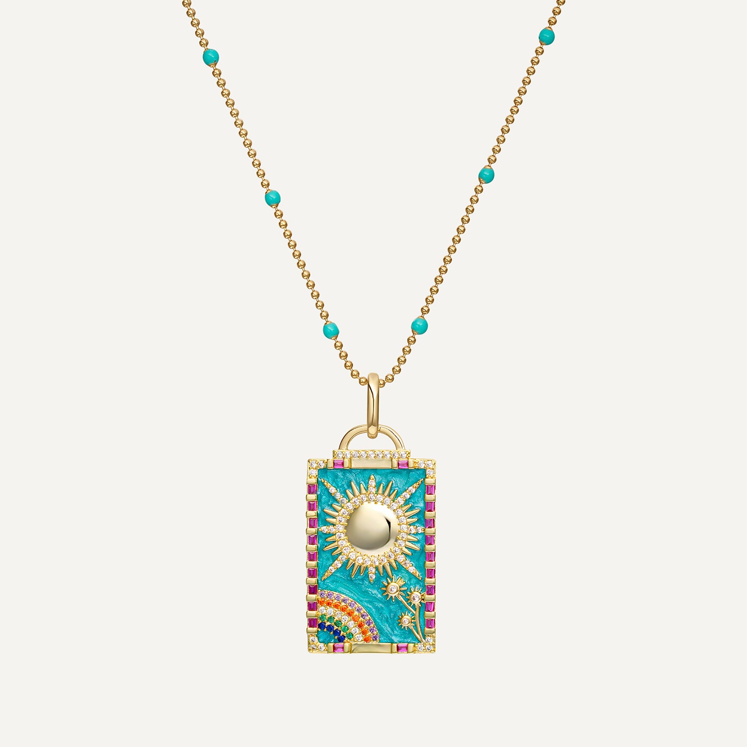 COLGANTE CARTA TAROT EL-SOL