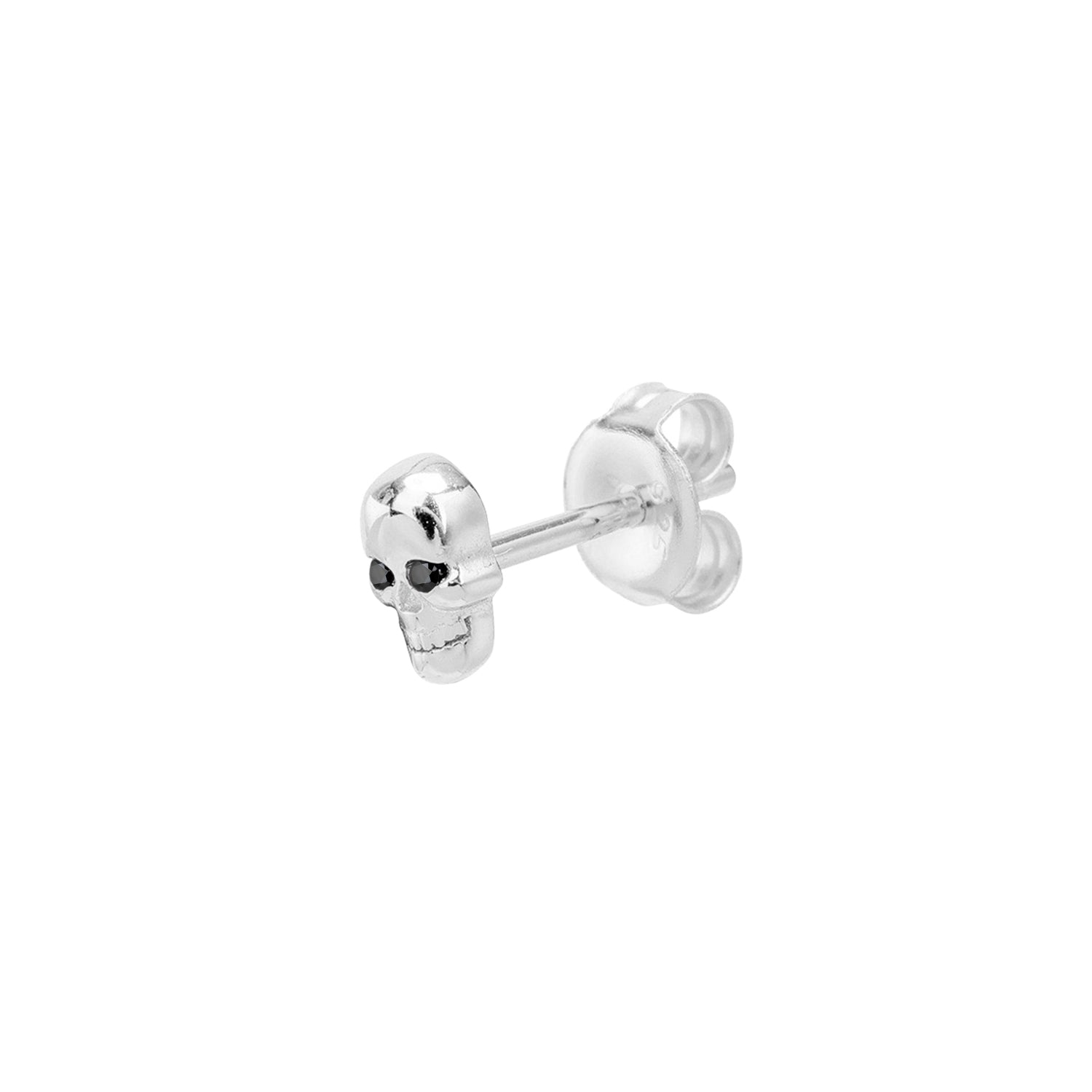 SILBER SKULL EINZELNER OHRRING