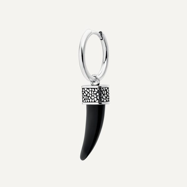 PENDIENTE PIERCING ARO BLACK TUSK