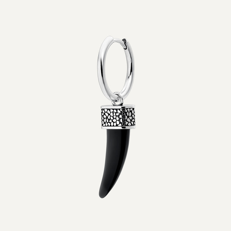 PENDIENTE PIERCING ARO BLACK TUSK