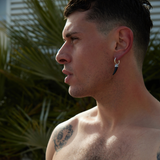 PENDIENTE PIERCING ARO BLACK TUSK