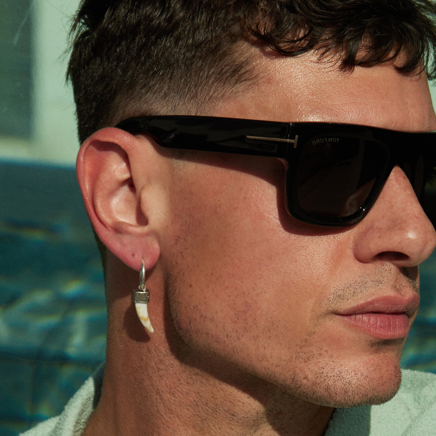 PENDIENTE PIERCING ARO ELFENBEINZAHN