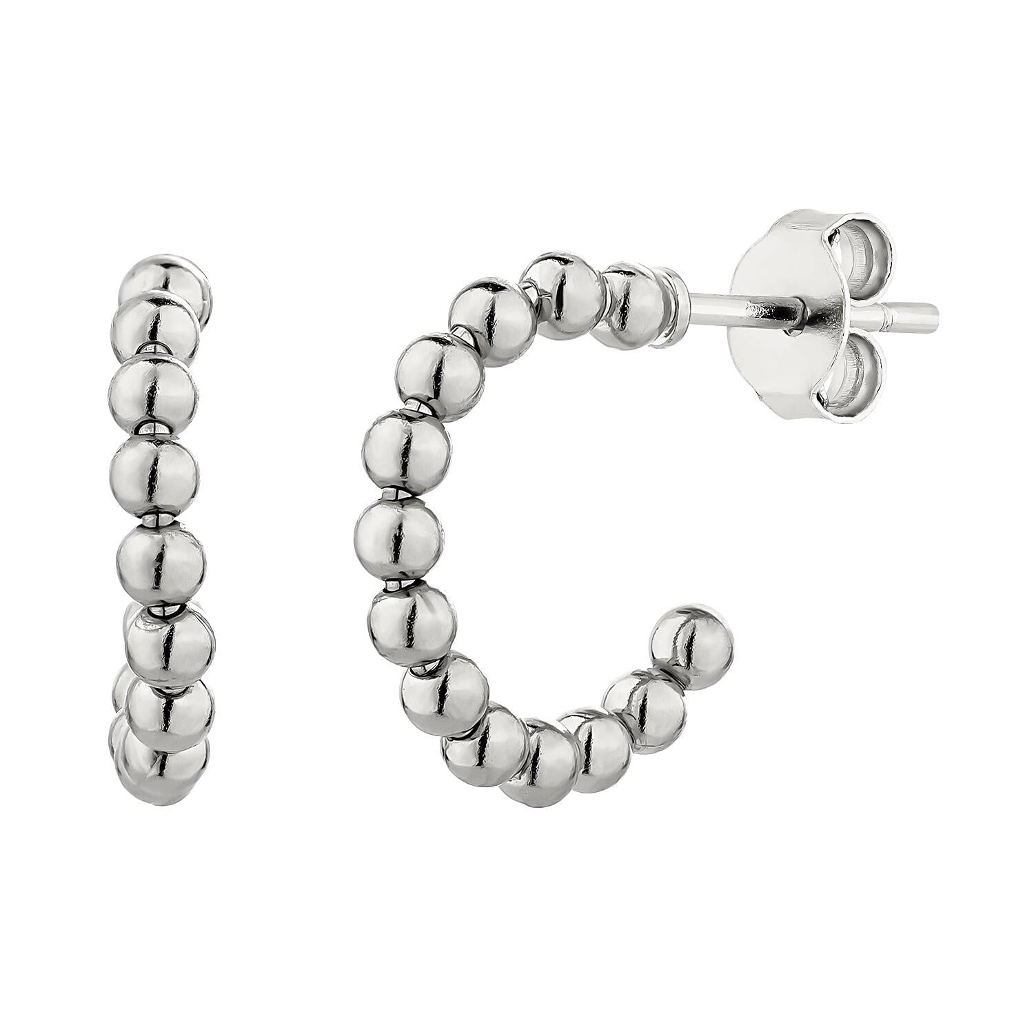 IRAKLIA SILVER HOOPS