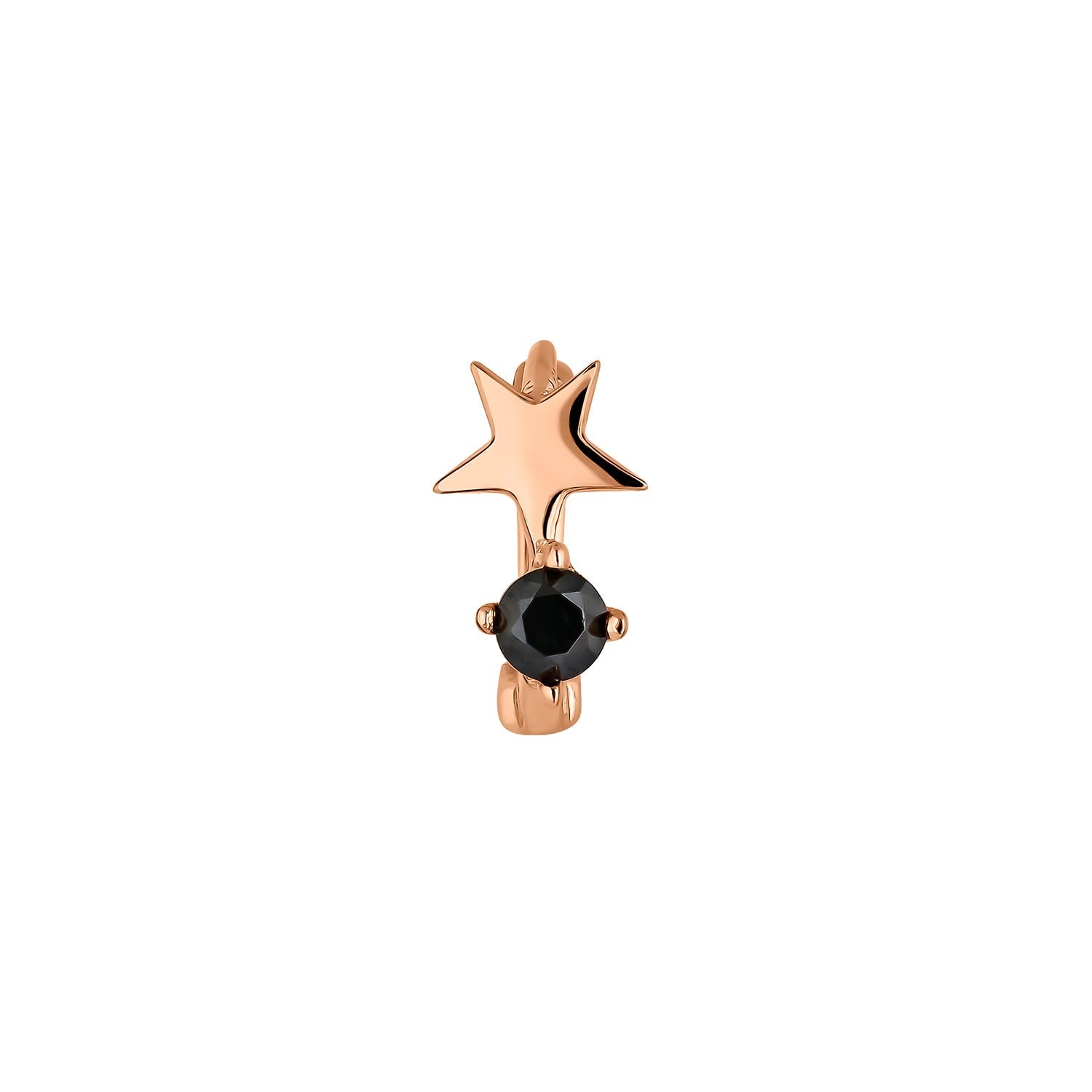 ORECCHINO PIERCING A CERCHIO SPINELA IN ORO ROSA ZULEMA