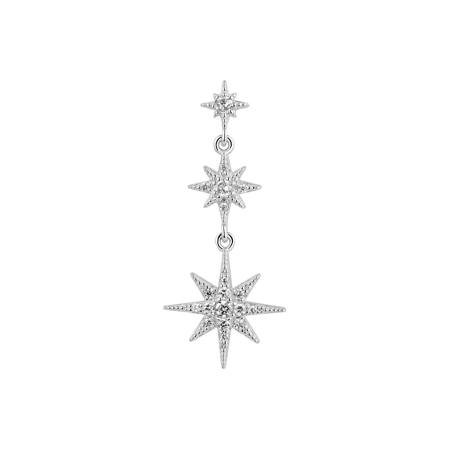 PENDIENTE ESTRELLA PLATA THAILY - Earcandy Jewelry
