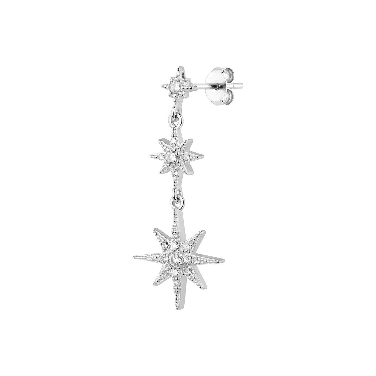 PENDIENTE ESTRELLA PLATA THAILY - Earcandy Jewelry