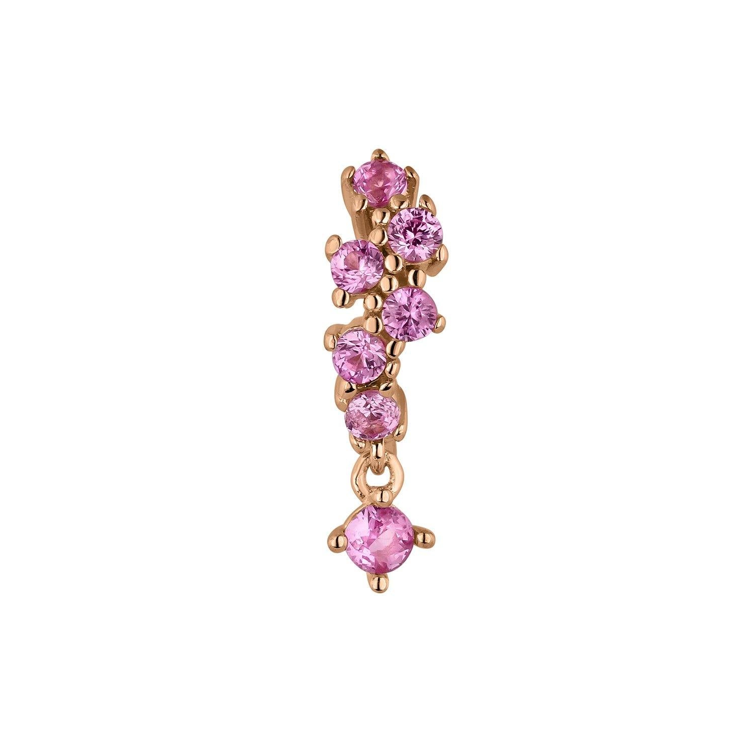 PENDIENTE PLATA ARO SAMIRA - Earcandy Jewelry