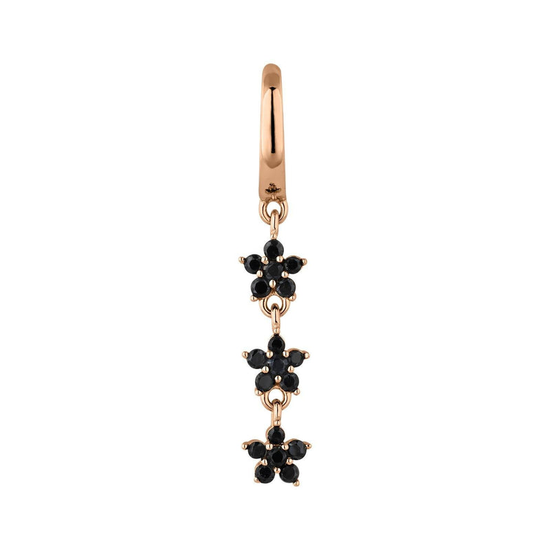 PENDIENTE ARO PLATA FLOWER BOOM - Earcandy Jewelry